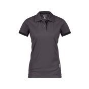 Dassy Polo Traxion Women PES44 Antracietgrijs/Zwart