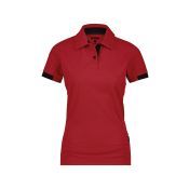 Dassy Polo Traxion Women PES44 Rood/Zwart