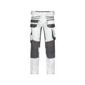 Dassy Schildersbroek Flux Painters PESCO41 Wit/Antracietgrijs