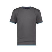 Dassy T-shirt Kinetic COSPA04 Antracietgrijs/Azuurblauw