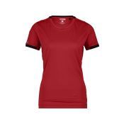 Dassy T-shirt Nexus Women PES04 Rood/Zwart