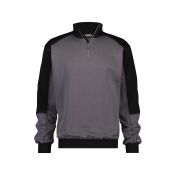 Dassy Tweekleurige sweater Basiel COPES80 Cementgrijs/Zwart