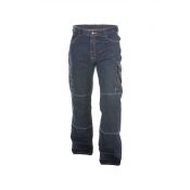 Dassy Werkbroek Jeans Met Kniezakken Knoxville   Jeansblauw Mt 44