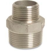 Delftechniek VERLOOPNIPPEL RVS<BR/><BR/>NR.245-1.1/2''X1/2'' NR.245-1.1/2''X1/2''