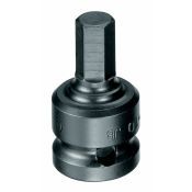 Gedore Dopsleutel-schroevendraaier 1/2" tbv binnenzeskant-schroeven