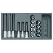 Gedore Dopsleutel-schroevendraaierset 1500 ES-IN 19 LKM 1/2"