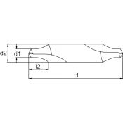 Phantom Centerboor hss Din333r