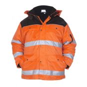 Hydrowear En20471 Parka Heerlen Fluor Oranje - Zwart