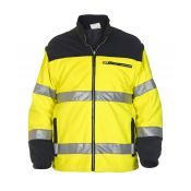 Hydrowear Fleece Feldkirchen Fluor Geel - Marine