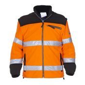 Hydrowear Fleece Freiburg Fluor Oranje - Zwart