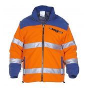 Hydrowear Fleece Fulda Fluor Oranje - Korenblauw