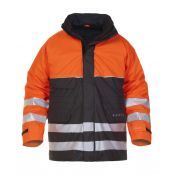 Hydrowear Fr Ast Parka Nijkerk Zwart - Fluor oranje