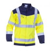 Hydrowear Multinorm Jacket Madrid Fluor Geel - Marine