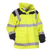 Hydrowear Multinorm Parka Maasdam Fluor Geel - Marine