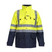 Hydrowear Multinorm Parka Miramas Fluor Geel/Blauw
