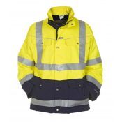 Hydrowear Parka Frankfurt Fluor Geel - Marine