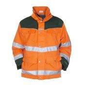 Hydrowear Parka Fulham Fluor Oranje - Groen