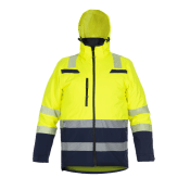 Hydrowear Regenjack Boston Fluor Geel - Marine