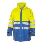 Hydrowear Regenjas Vernon Korenblauw - Fluor geel