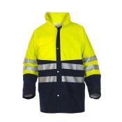 Hydrowear Regenjas Vernon Marine - Fluor geel