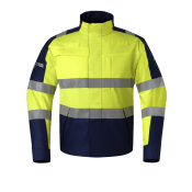 Hydrowear Werkjas Multistretch Marine - Fluor Geel