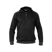 Dassy Profesional Workwear Sweatshirt Hoodie Indy Zwart/grijs