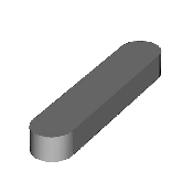Kelfort Inlegspie Vlak Din 6885a