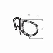 KLEMPROFIEL 1.5-4mm met kraal zijkant