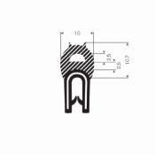 KLEMPROFIEL 1-2mm met kraal bovenkant