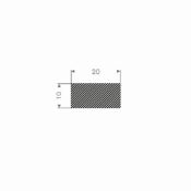 MOSRUBBER RECHTHOEKIG 20X10MM