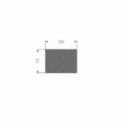 MOSRUBBER RECHTHOEKIG 20X15MM