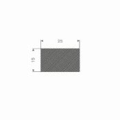 MOSRUBBER RECHTHOEKIG 25X15MM