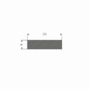 MOSRUBBER RECHTHOEKIG 30X8MM