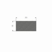 MOSRUBBER RECHTHOEKIG 30X15MM