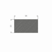 MOSRUBBER RECHTHOEKIG 35X20MM