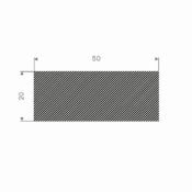 MOSRUBBER RECHTHOEKIG 50X20MM