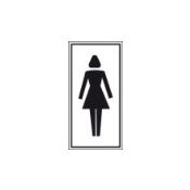Pictogram Dames Toilet 75*150MM