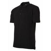 . Poloshirt Basic 50/50 K/p Zwart