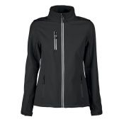 Printer Softshell Jas Vert 3-laags Dames Zwart