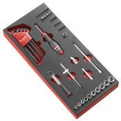 Stanley MODULE DOPPEN 1/4'' 6-KANT E N ACCESSOIRES - METRISCH MODM.R161-36 MODM.R161-36