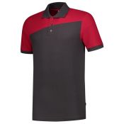 Tricorp Poloshirt Bicolor Naden 202006 Darkgrey-Red