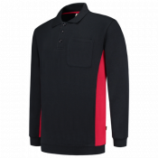 Tricorp Polosweater Bicolor Borstzak 302001 Navy/Red