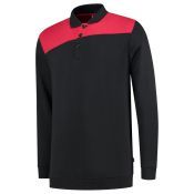 Tricorp Polosweater Bicolor Naden 302004 Black-Red