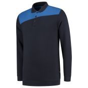 Tricorp Polosweater Bicolor Naden 302004 Navy-Royalblue