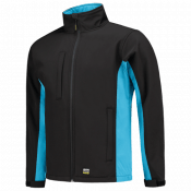 Tricorp Softshell Bicolor 402002 Black/Turquoise