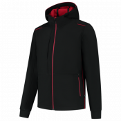 Tricorp Softshell Capuchon Accent 402705 Black/Red