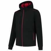 Tricorp Softshell Capuchon Accent 402705 Black/Red