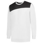 Tricorp Sweater Bicolor Naden 302013 White-Darkgrey
