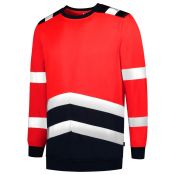 Tricorp Sweater High Vis Bicolor 303004 Fluor Red-Ink