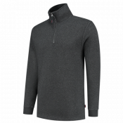 Tricorp Sweater Ritskraag 301010 Anthracite Melange